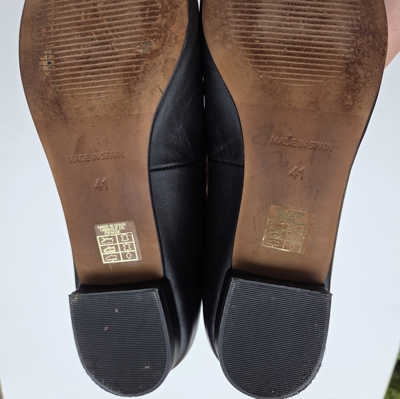 Angel Alarcon Anthropologie Macy Flat In Black Size 41 10 10.5 - Picture 8 of 13